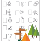 Camping, Spy, Counting and Coloring printable for Kids, Digital Download - Image 3