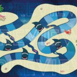 Gameboard Printable Shark Attack Tropical Fish Summer Beach Board Game Sea - Image 2